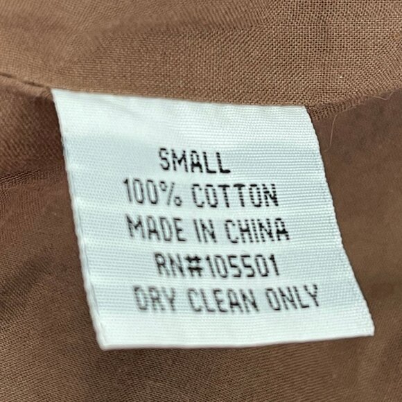 DOUBLE D RANCH Thin Wale Corduroy Duster/Jacket: Conchos & Ties; NWOT! SMALL - Picture 11 of 11